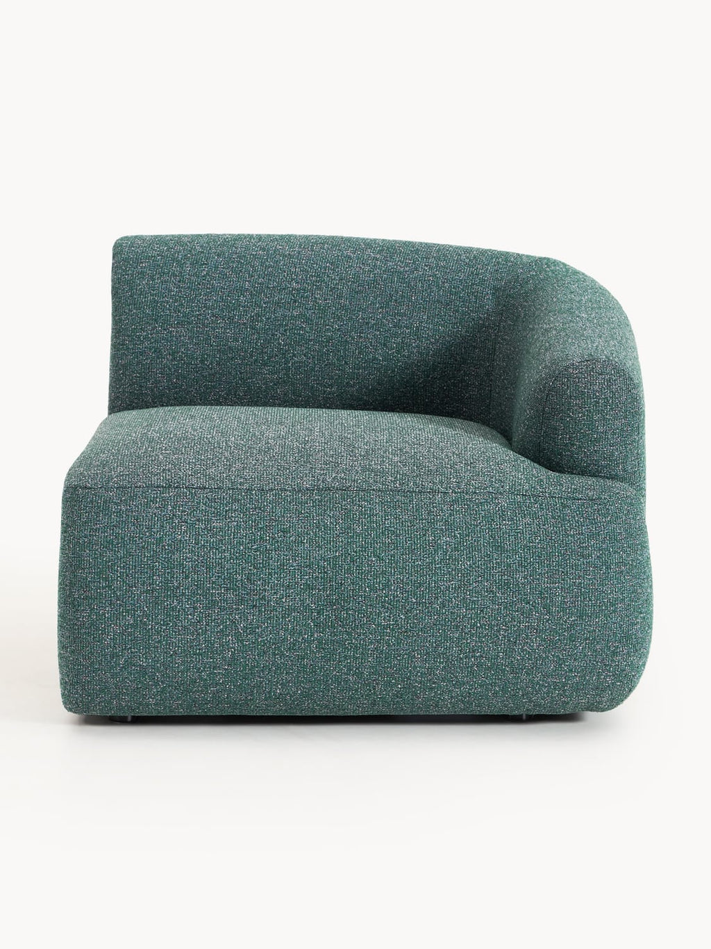 Sofia Bouclé Corner Module — Dark Grey