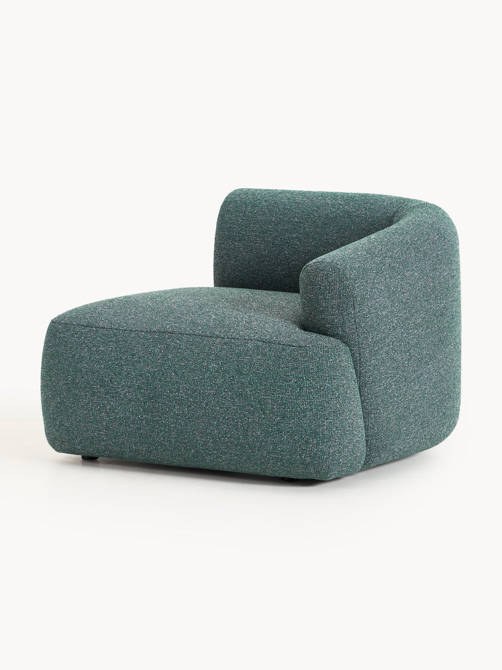 Sofia Bouclé Corner Module — Dark Grey
