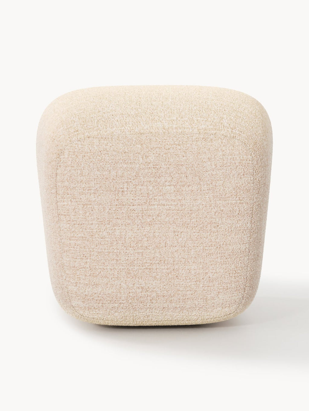 Wolke Tall Bouclé Sofa Ottoman — Blush