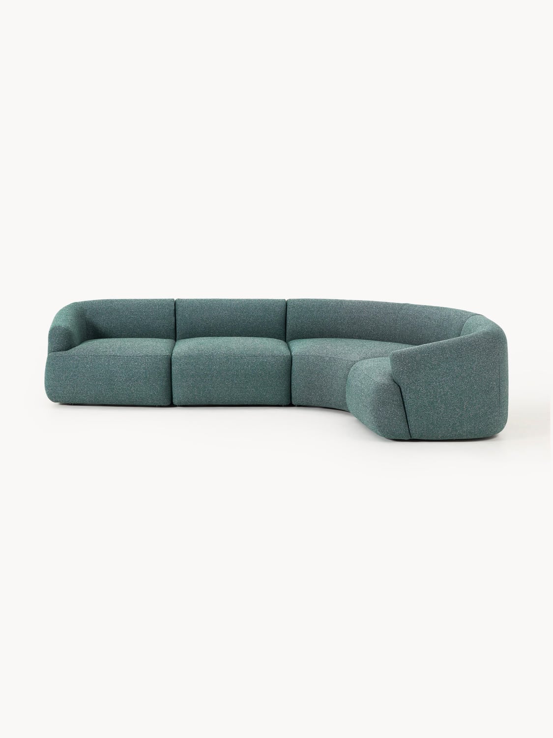 Sofia Modular Bouclé Corner Sofa (4-seater) — Teal