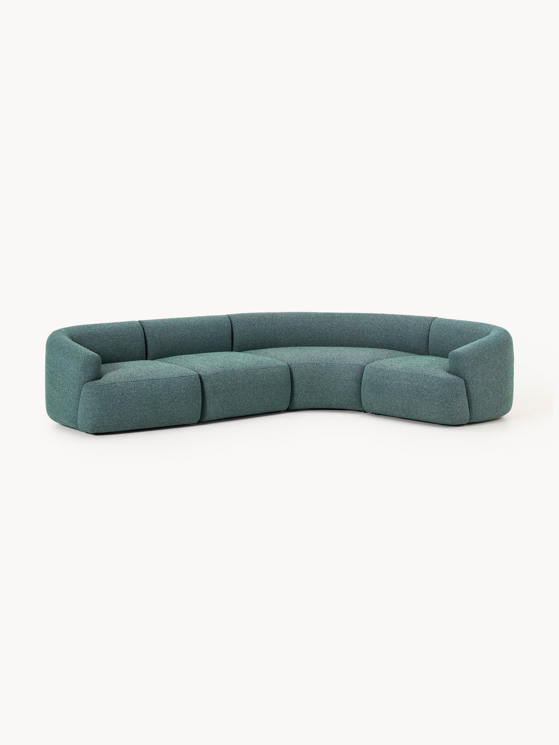 Sofia Modular Bouclé Corner Sofa (4-seater) — Teal