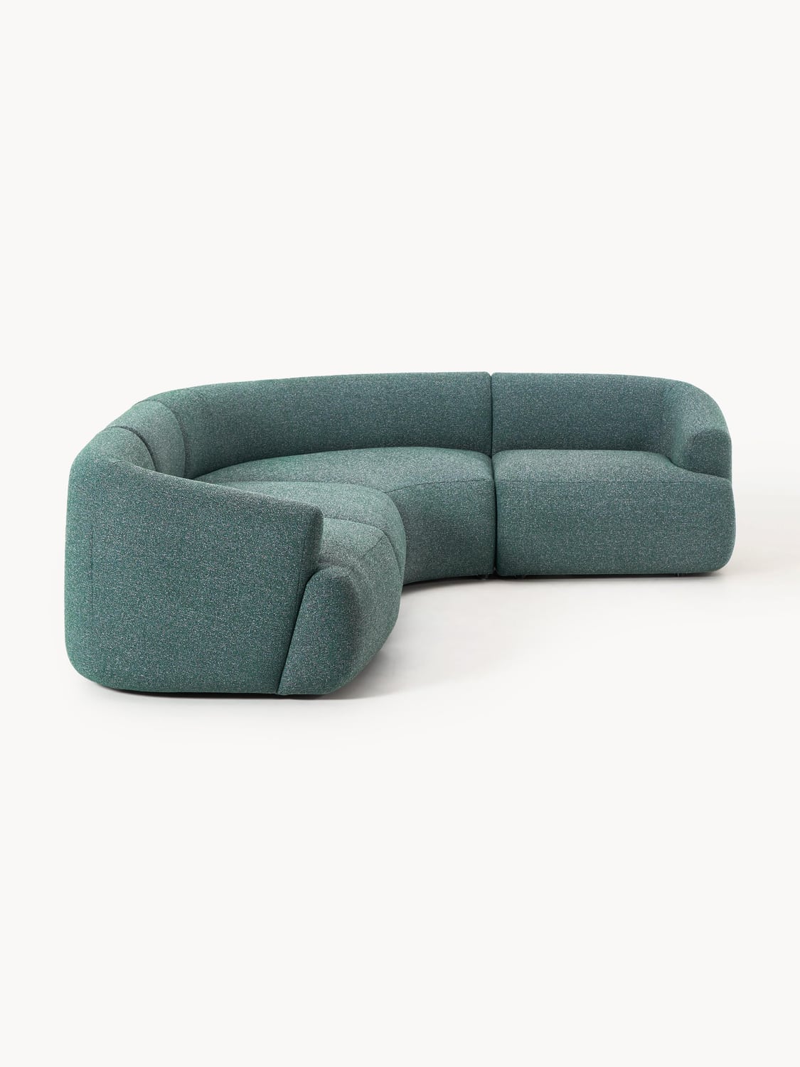 Sofia Modular Bouclé Corner Sofa (4-seater) — Teal