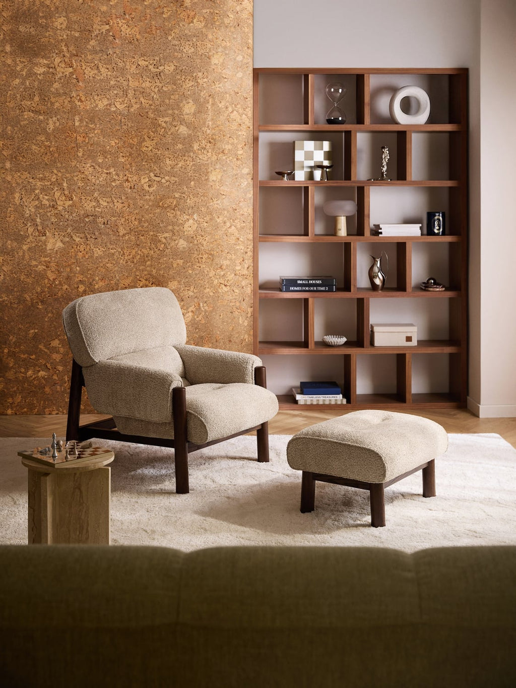 Calum Teddy Bouclé Lounge Chair