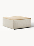 Lennon Sofa Ottoman in Corduroy with Storage — Oatmeal