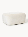 Wolke Large Sofa Ottoman in Teddy Bouclé — Off-White