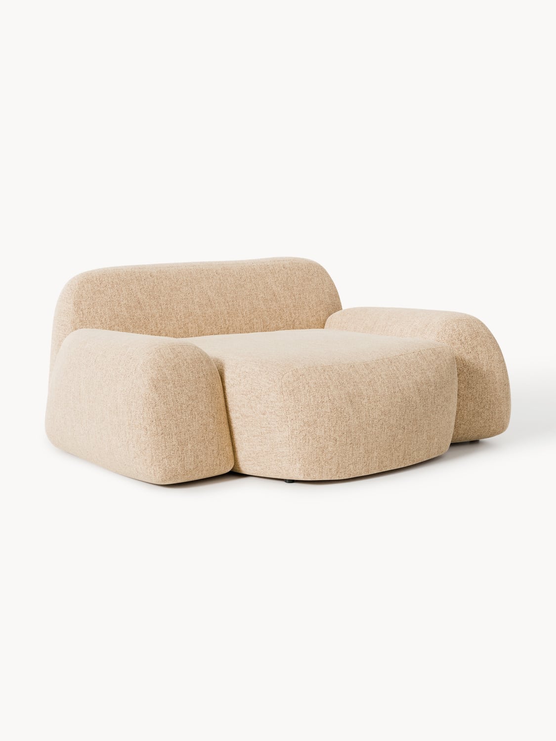 Wolke Bouclé-XL-Lounge Chair — Sand