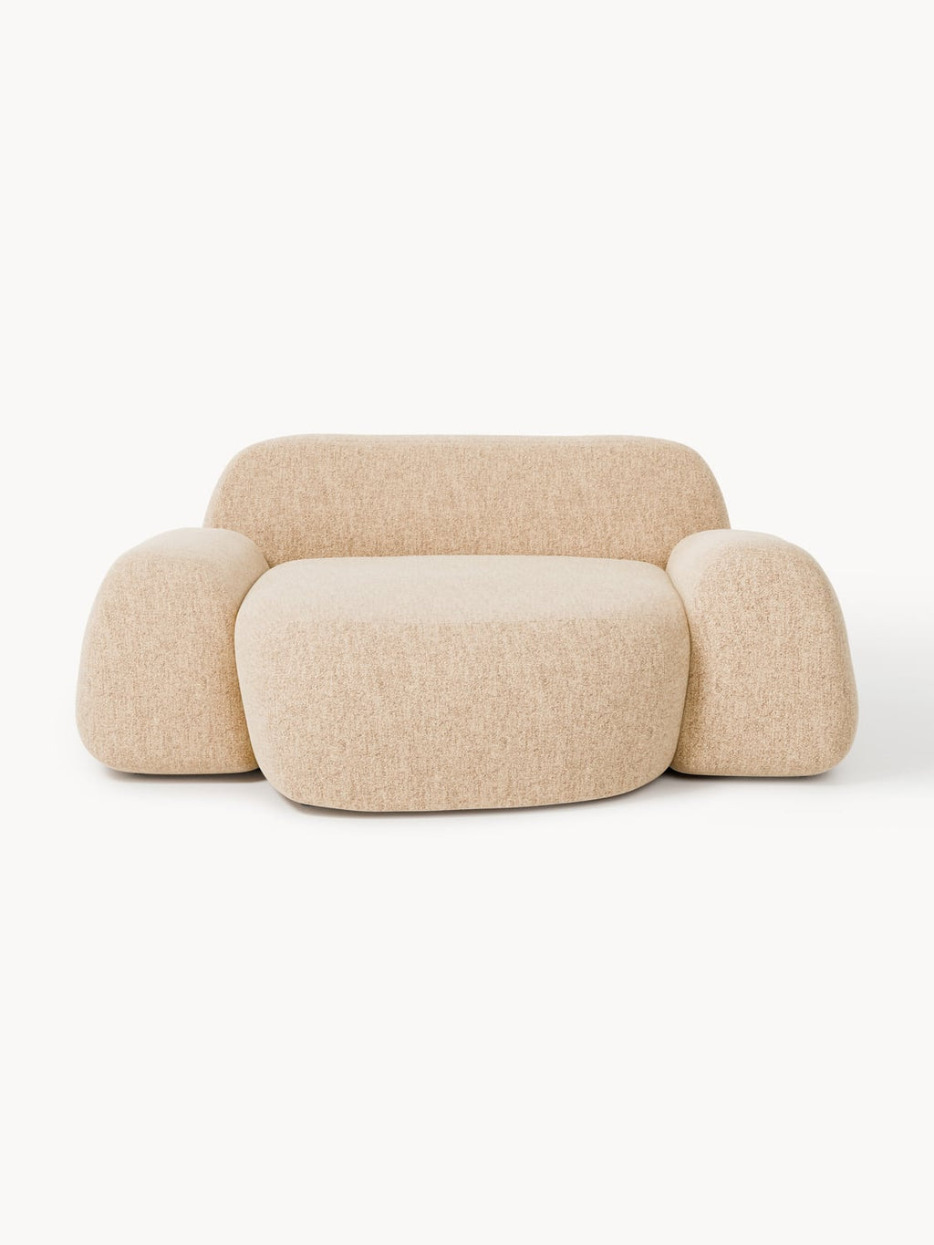 Wolke Bouclé-XL-Lounge Chair — Sand