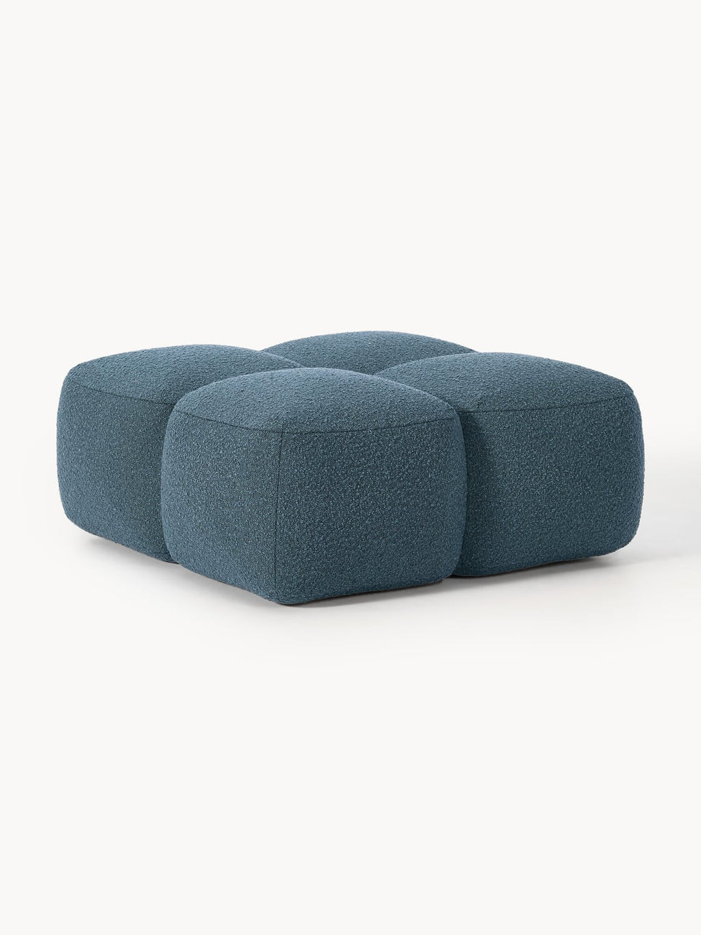 Tayla Sofa Ottoman in Bouclé — Dark Grey