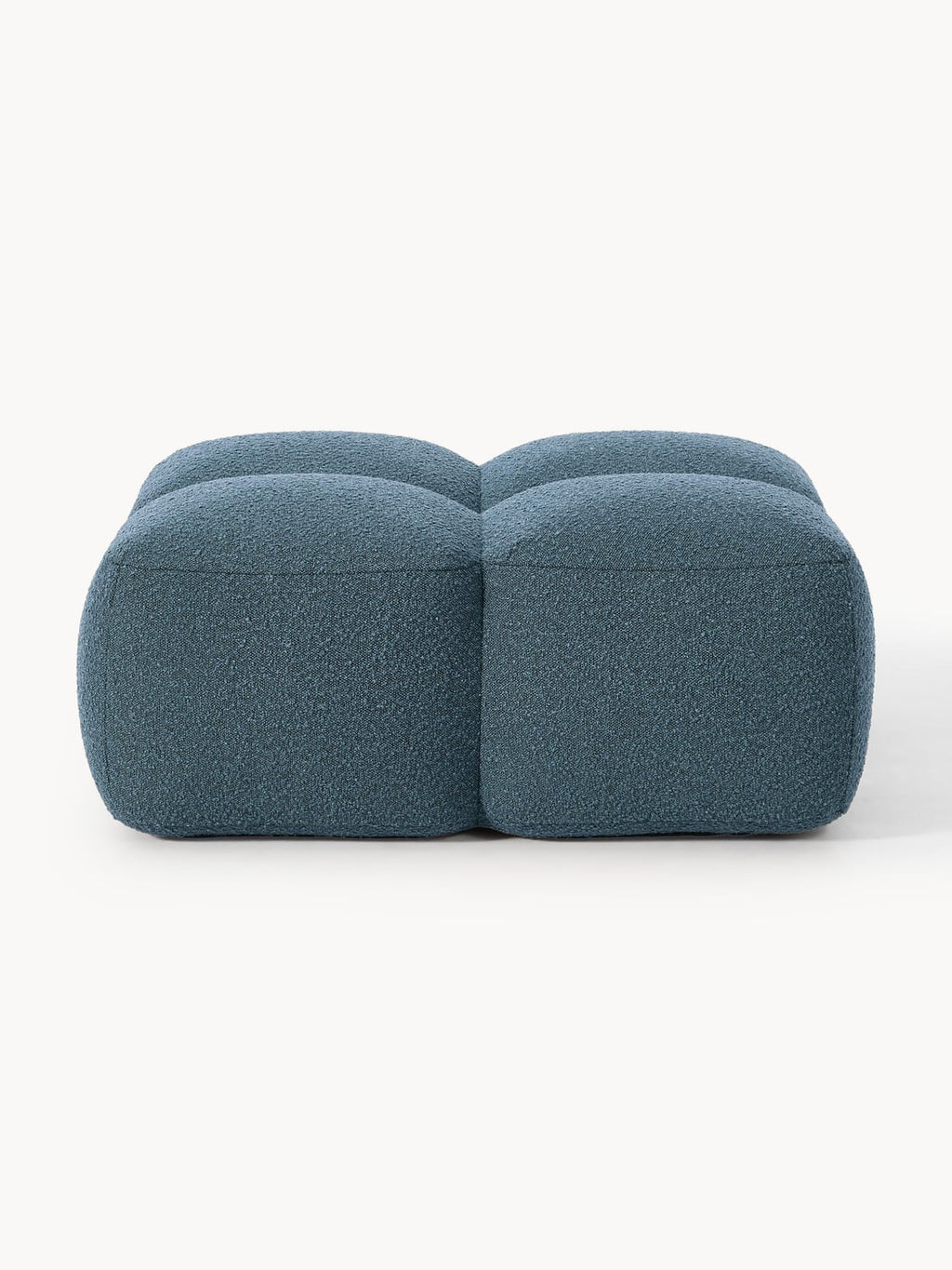 Tayla Sofa Ottoman in Bouclé — Dark Grey