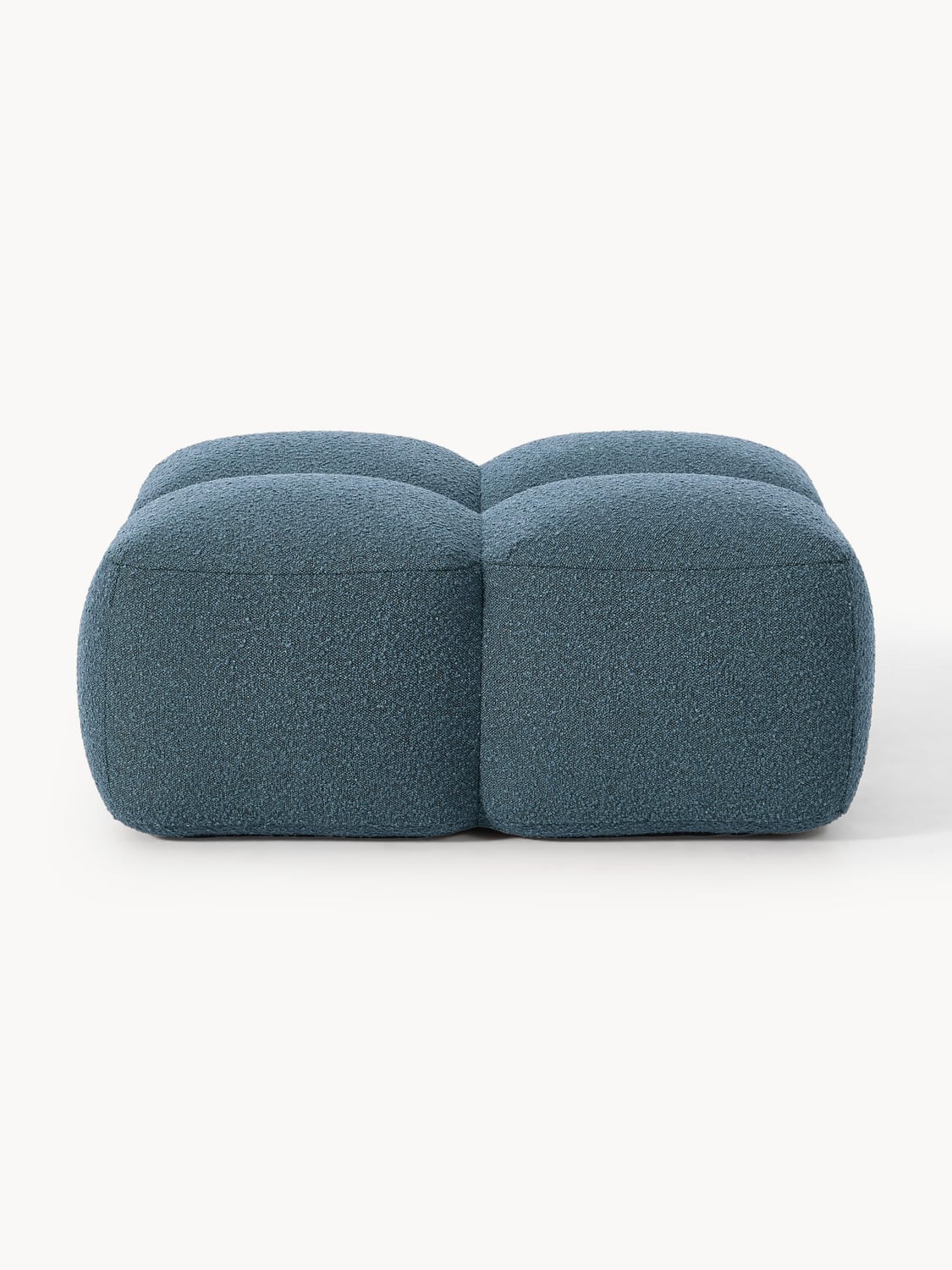 Tayla Sofa Ottoman in Bouclé — Dark Grey