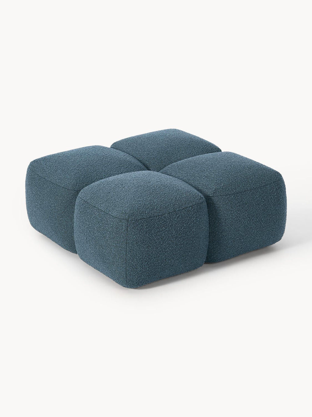 Tayla Sofa Ottoman in Bouclé — Dark Grey