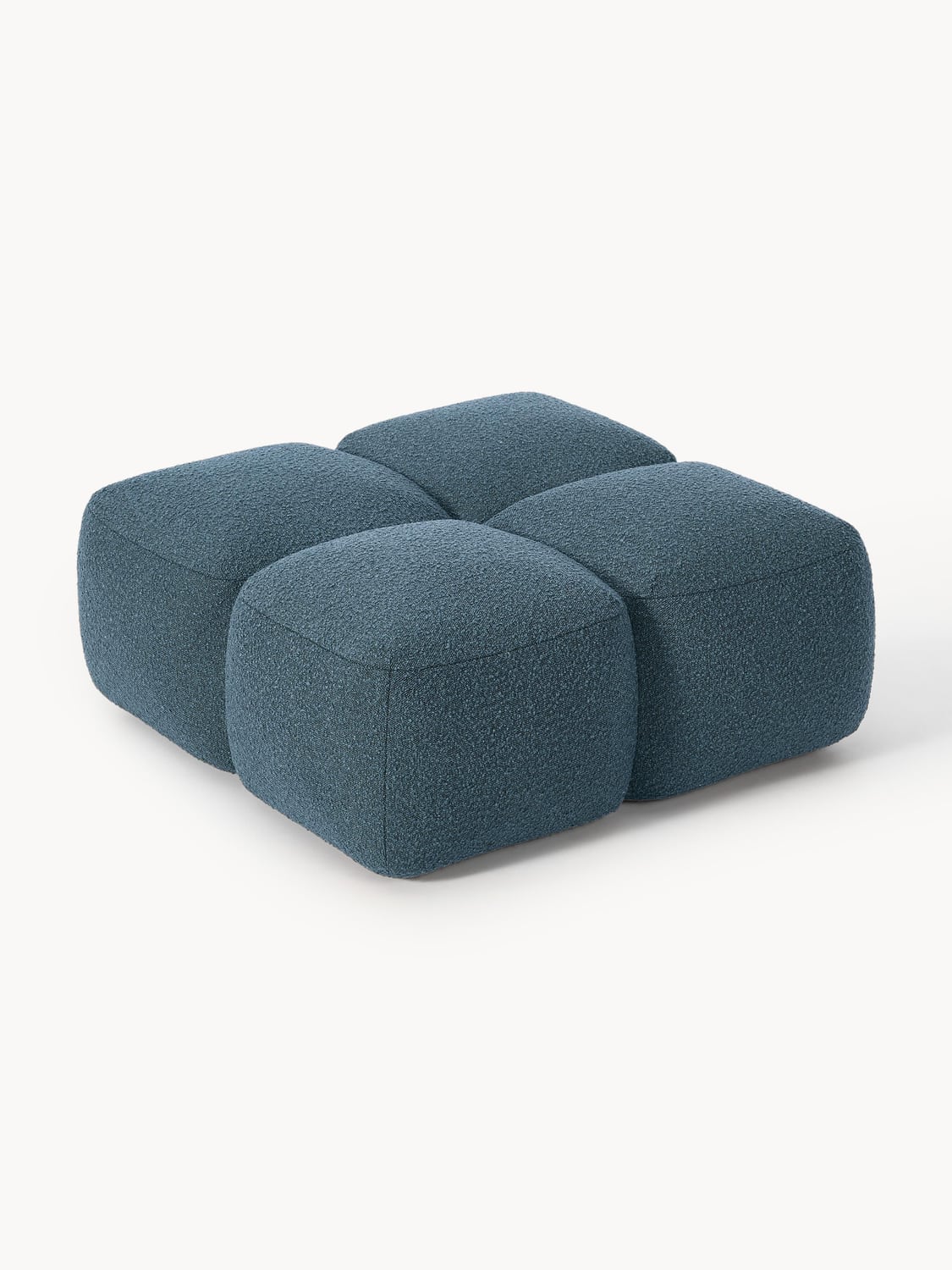 Tayla Sofa Ottoman in Bouclé — Dark Grey