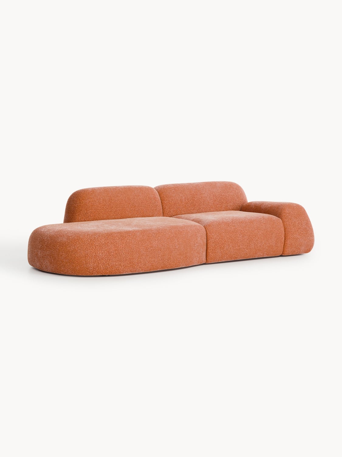 Wolke Modular Sofa (3-seater) with Chaise Longue — Camel
