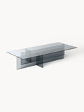 Anouk Large Glass-Coffee Table, B 160 cm — Grey