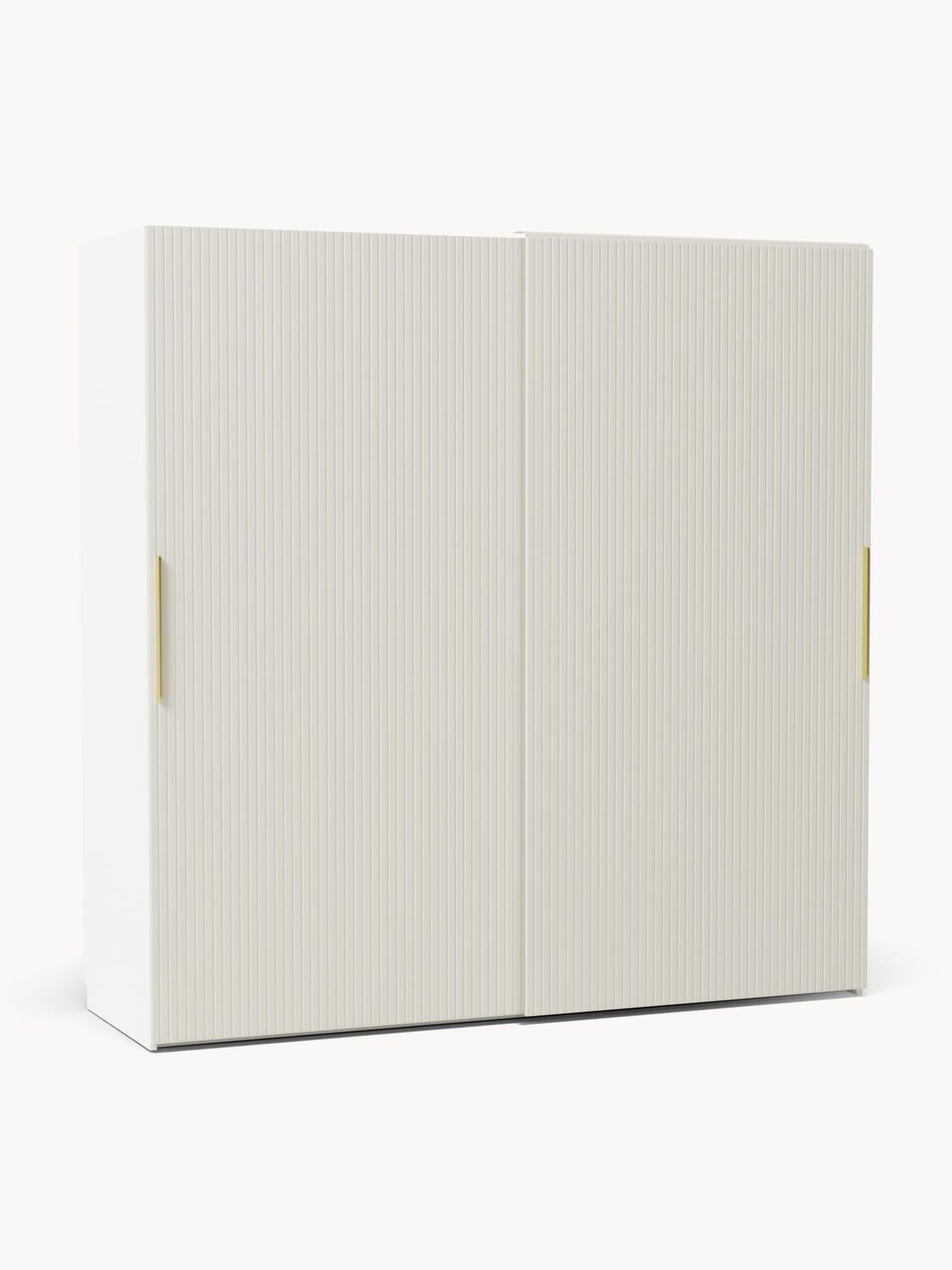 Simone Modular Sliding-Door Wardrobe, 200 cm Width, in various sizes — Light Grey