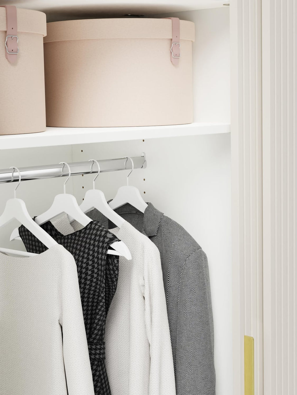 Simone Modular Sliding-Door Wardrobe, 200 cm Width, in various sizes — Light Grey