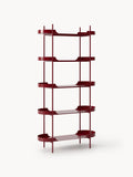 Taru Tall Metal-Shelving Unit — Warm Grey