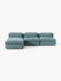 Felix Modular Sofa with Ottoman (left/right) — Teal