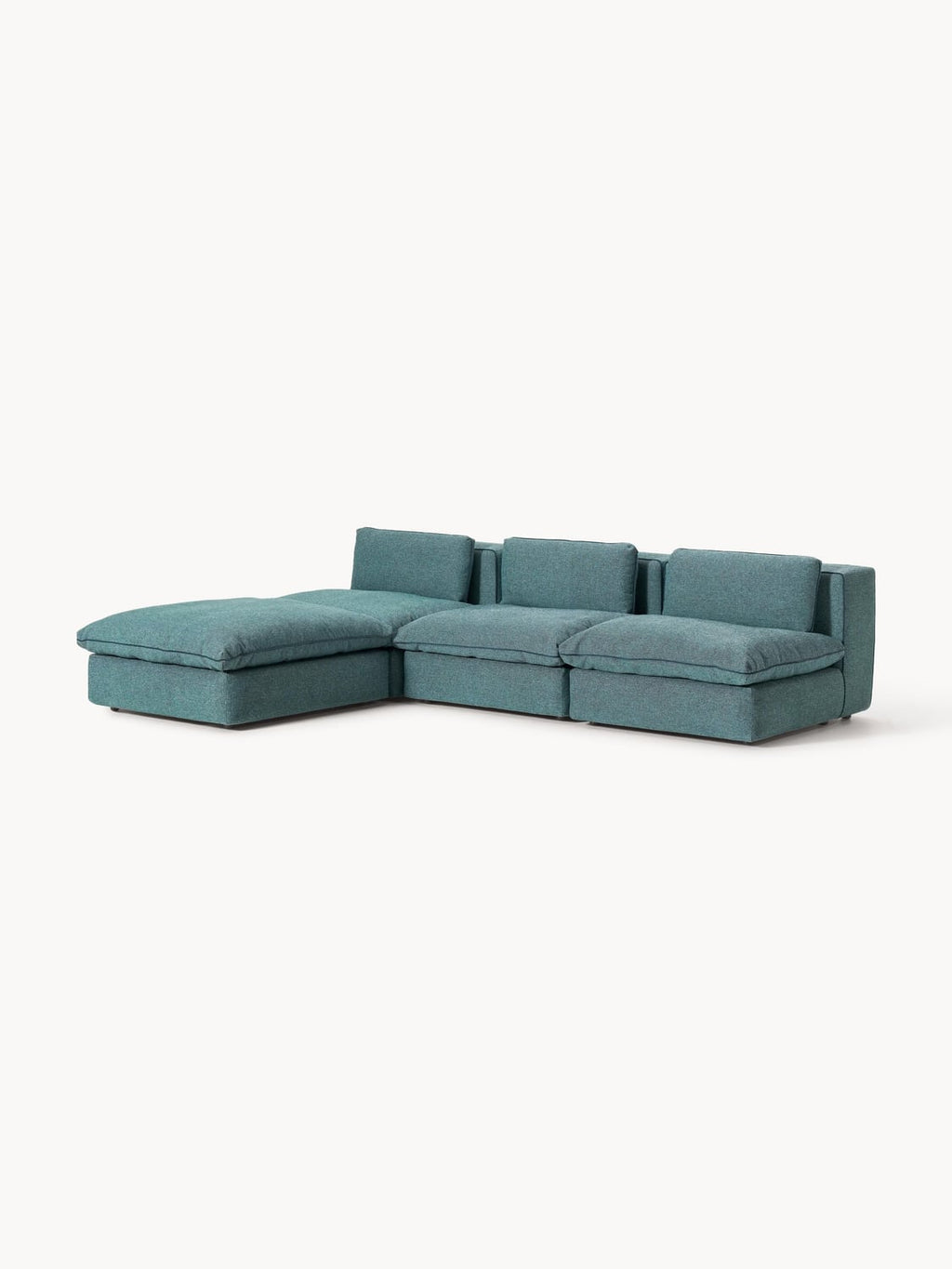 Felix Modular Sofa with Ottoman (left/right) — Teal