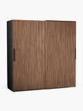 Simone Modular Sliding-Door Wardrobe, 200 cm Width, in various sizes — Olive