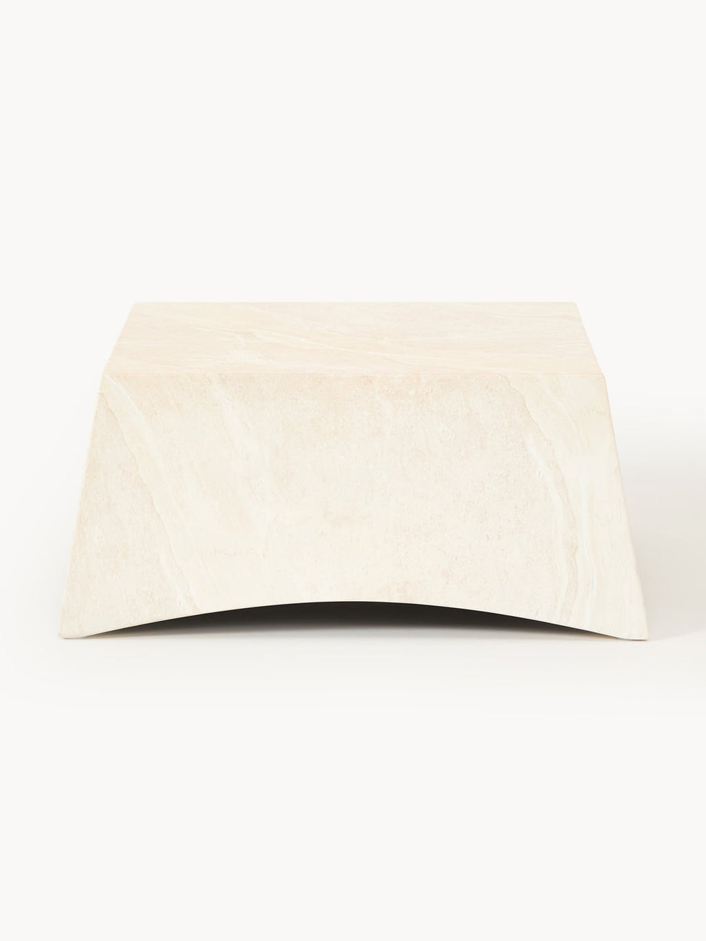 Mohi Indoor & Outdoor Coffee Table in Travertine Look, B 80 cm