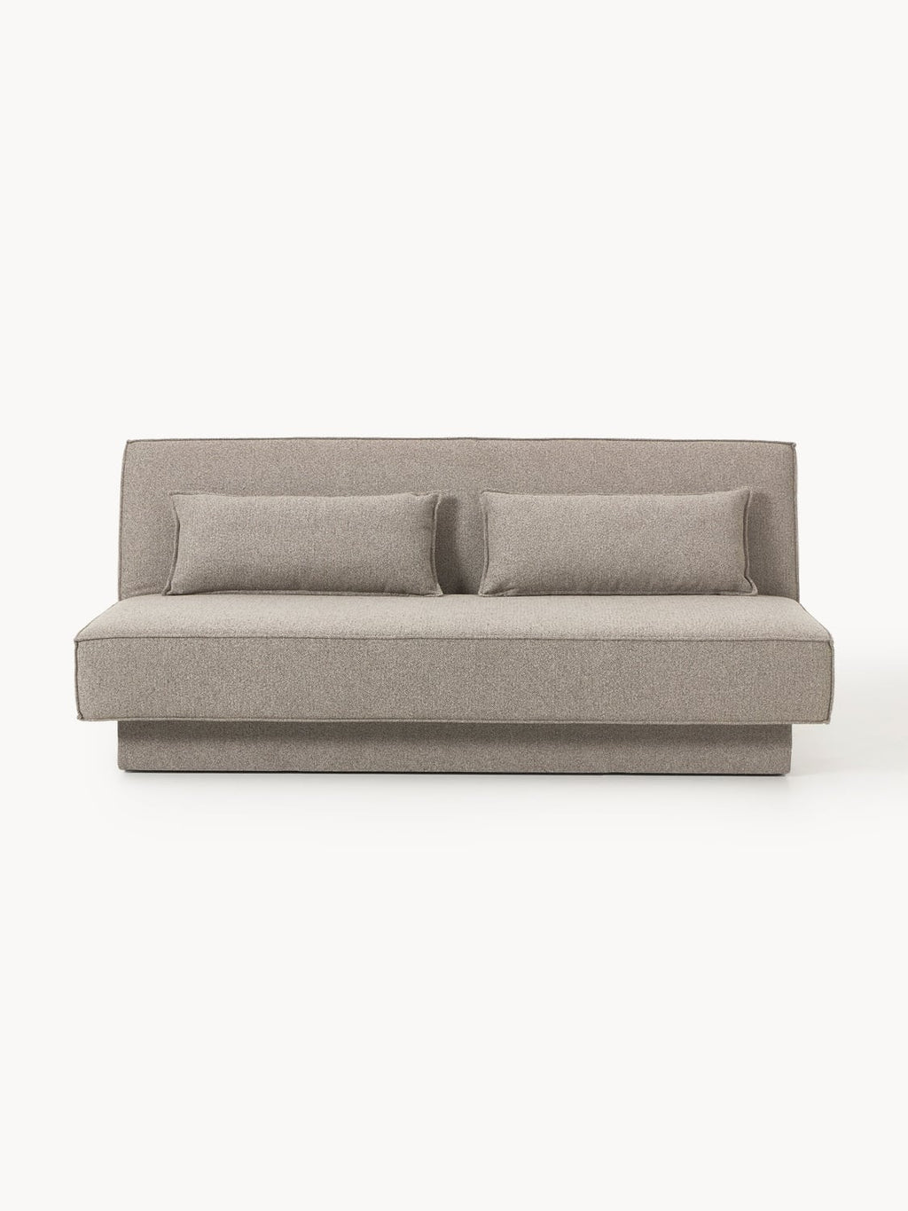 David Bouclé-Sofa Bed with Storage — Warm Grey