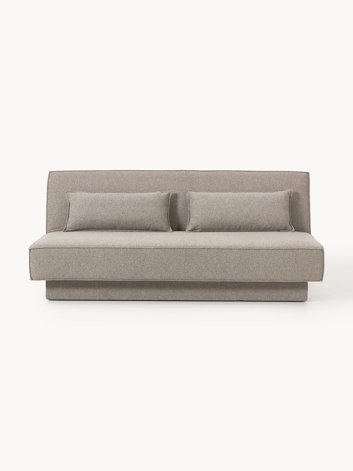 David Bouclé-Sofa Bed with Storage — Warm Grey