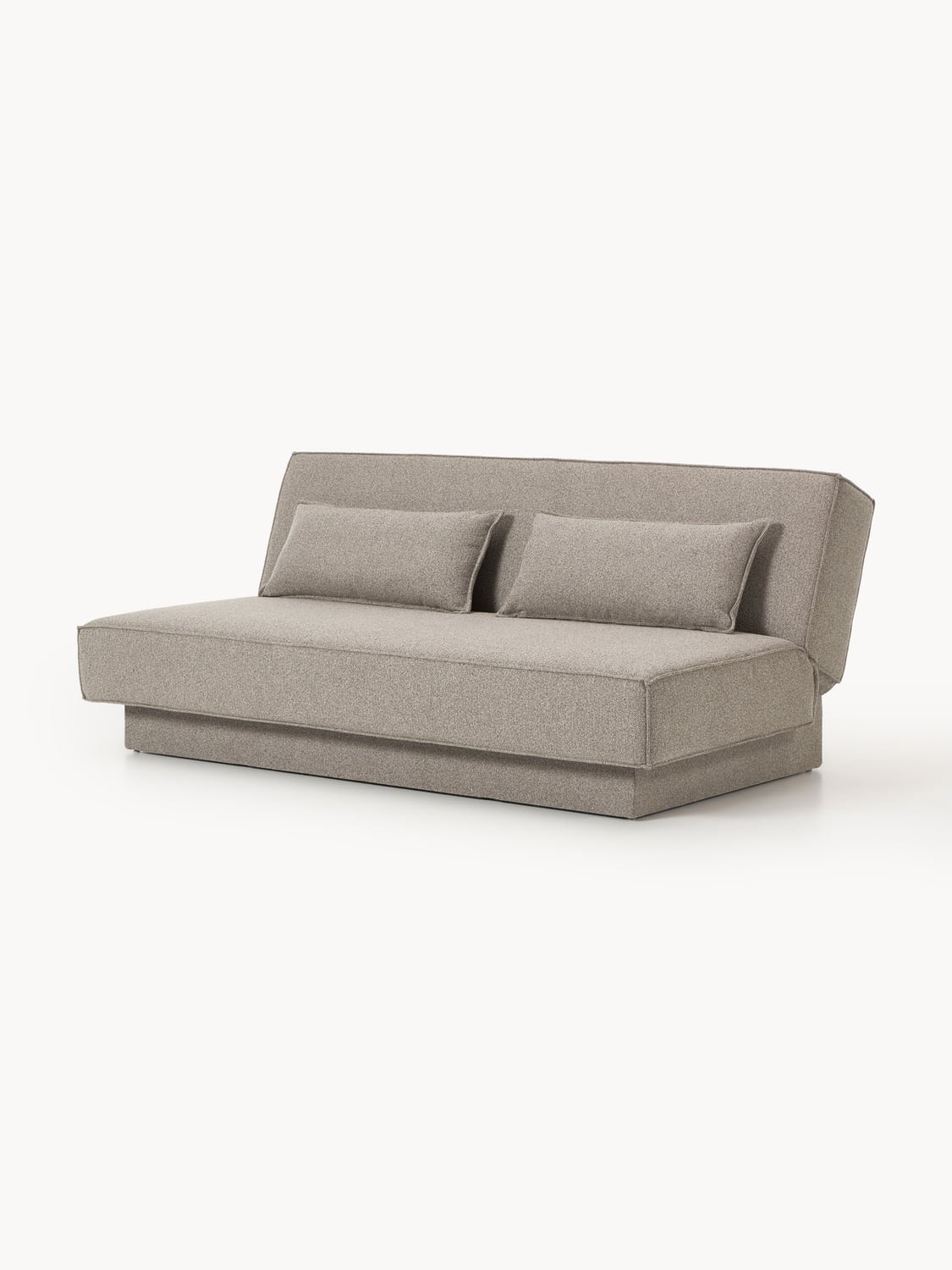 David Bouclé-Sofa Bed with Storage — Warm Grey