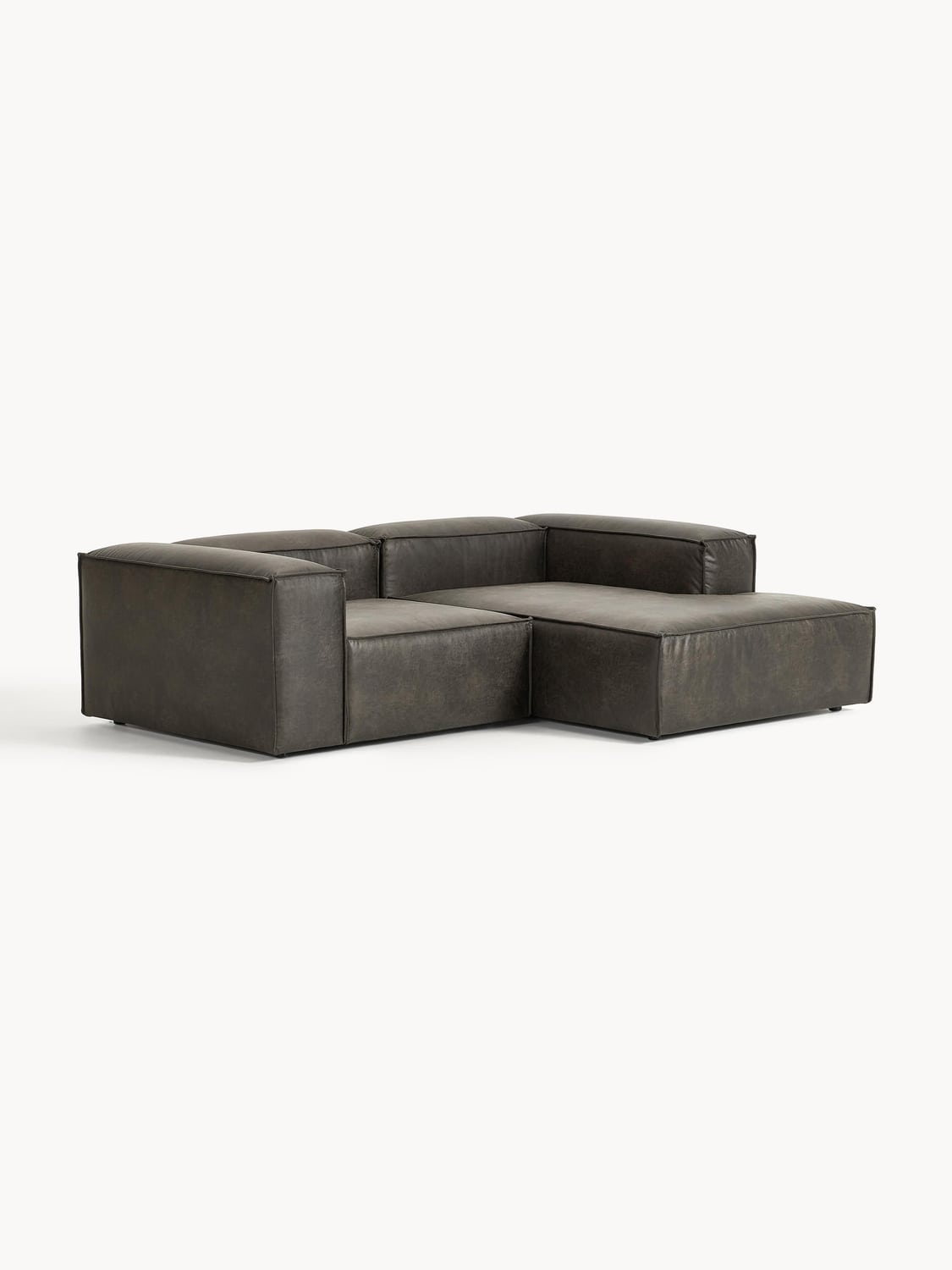Lennon Modular Corner Sofa (2-seater) in Leather — Green
