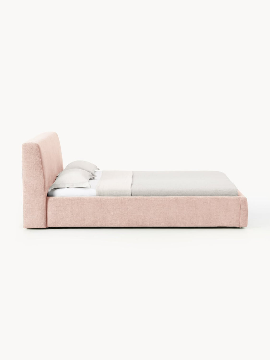 Cloud Upholstered Bed — Blush