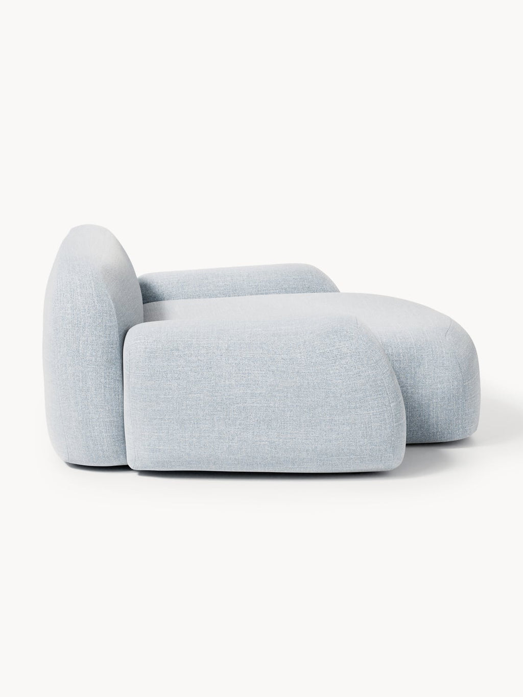 Wolke Bouclé-XL-Lounge Chair — Pearl Grey