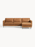 Hunter Leather-Corner Sofa (3-seater) — Camel