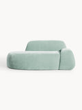 Wolke Sofa (2-seater) with Chaise Longue — Light Grey