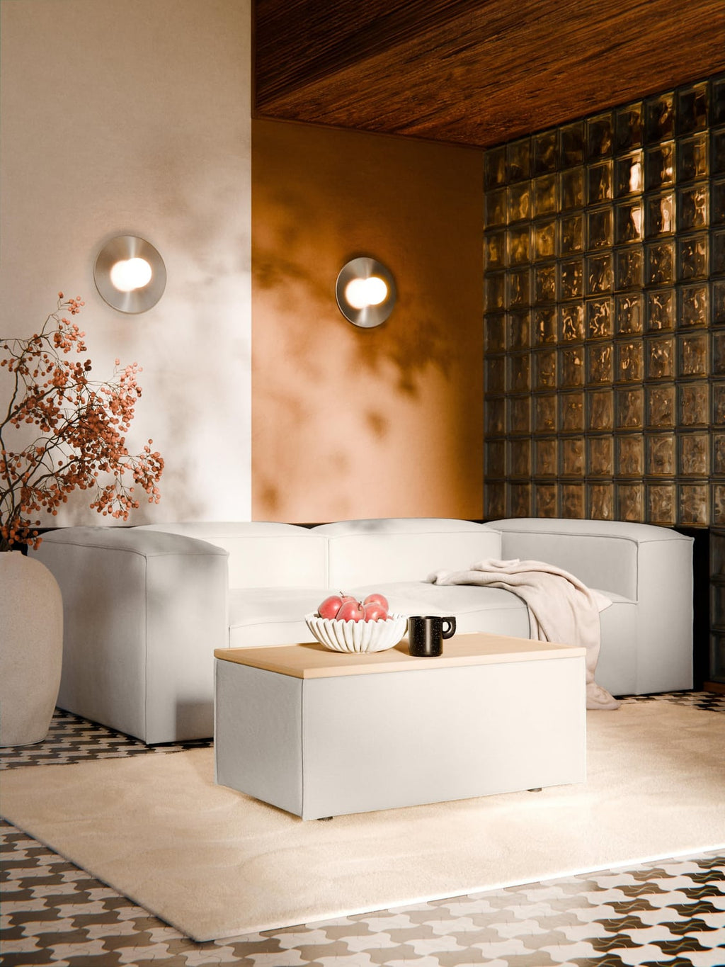 Lennon Sofa-Ottoman with Storage