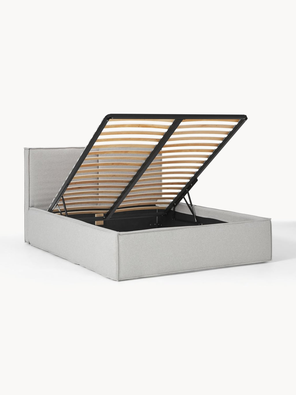 Dream Upholstered Bed with Storage — Pearl Grey