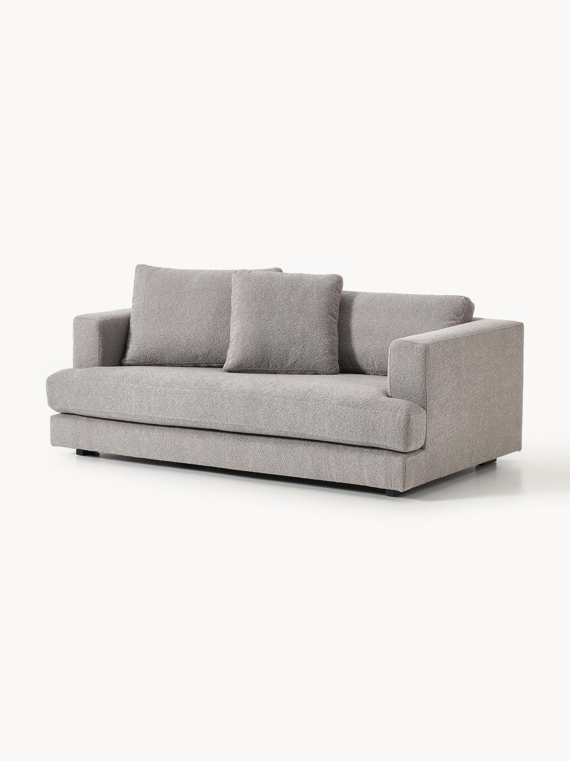 Tribeca Bouclé Sofa (2-seater) — Grey
