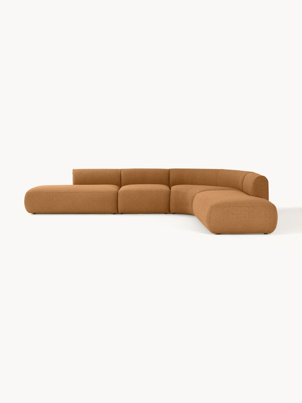 Sofia Modular Bouclé Corner Sofa (4-seater) — Caramel