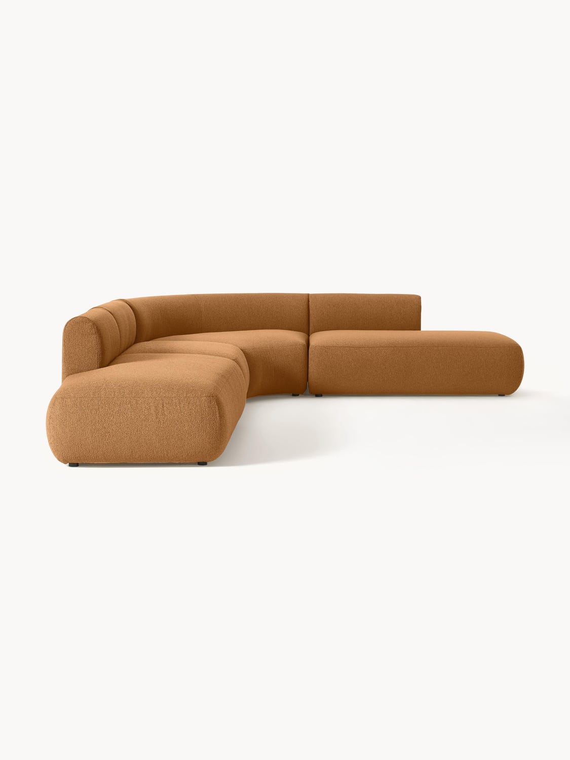 Sofia Modular Bouclé Corner Sofa (4-seater) — Caramel