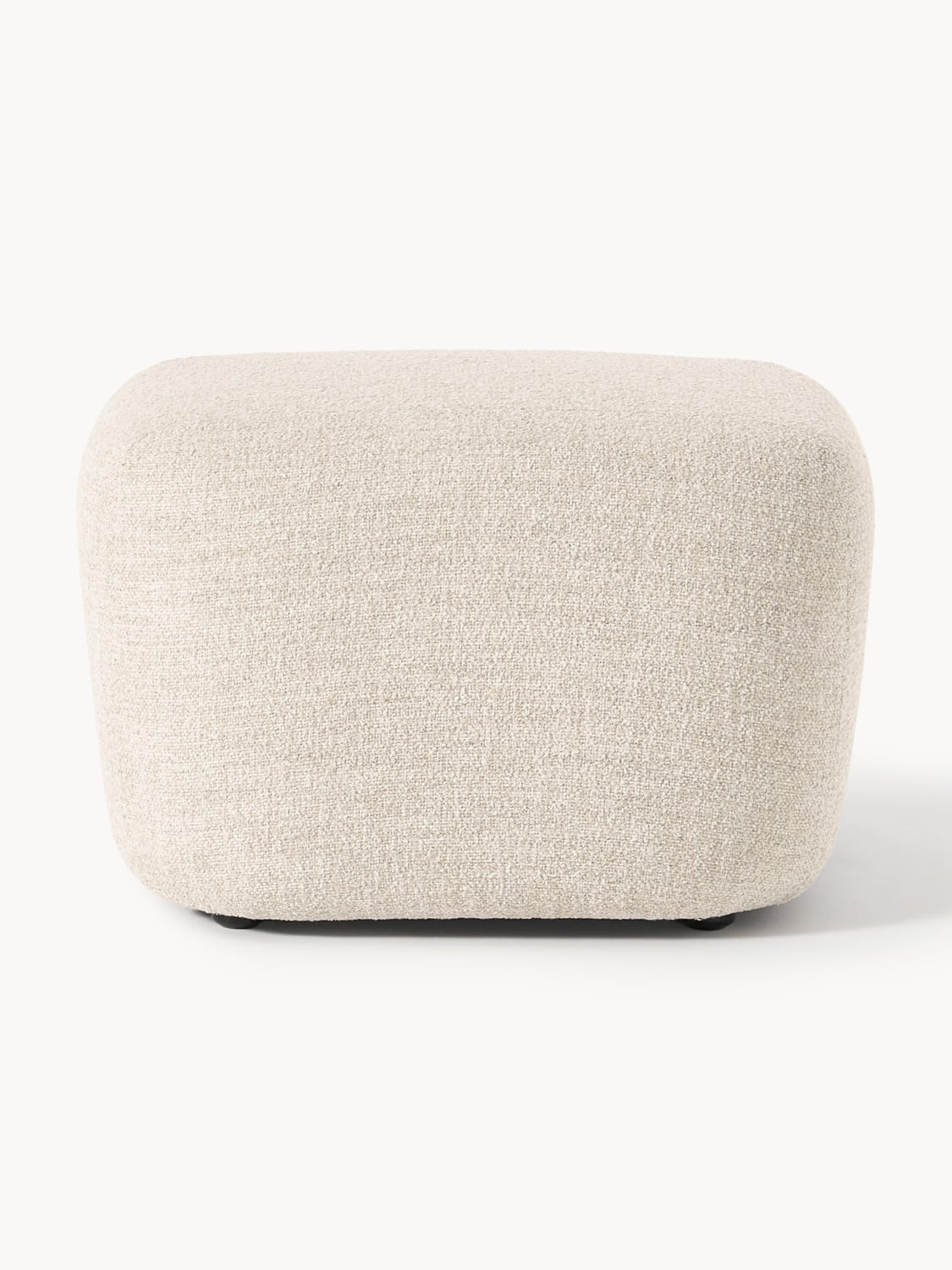 Wolke Sofa Ottoman in Bouclé — Light Grey