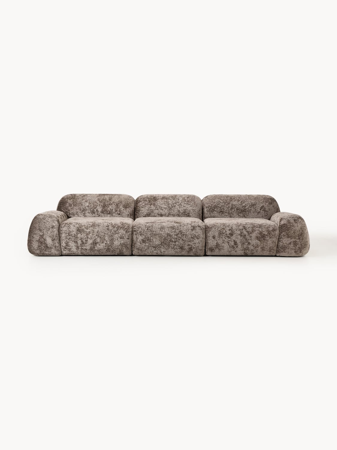 Wolke Modular Teddy Bouclé Sofa (4-seater) — Taupe