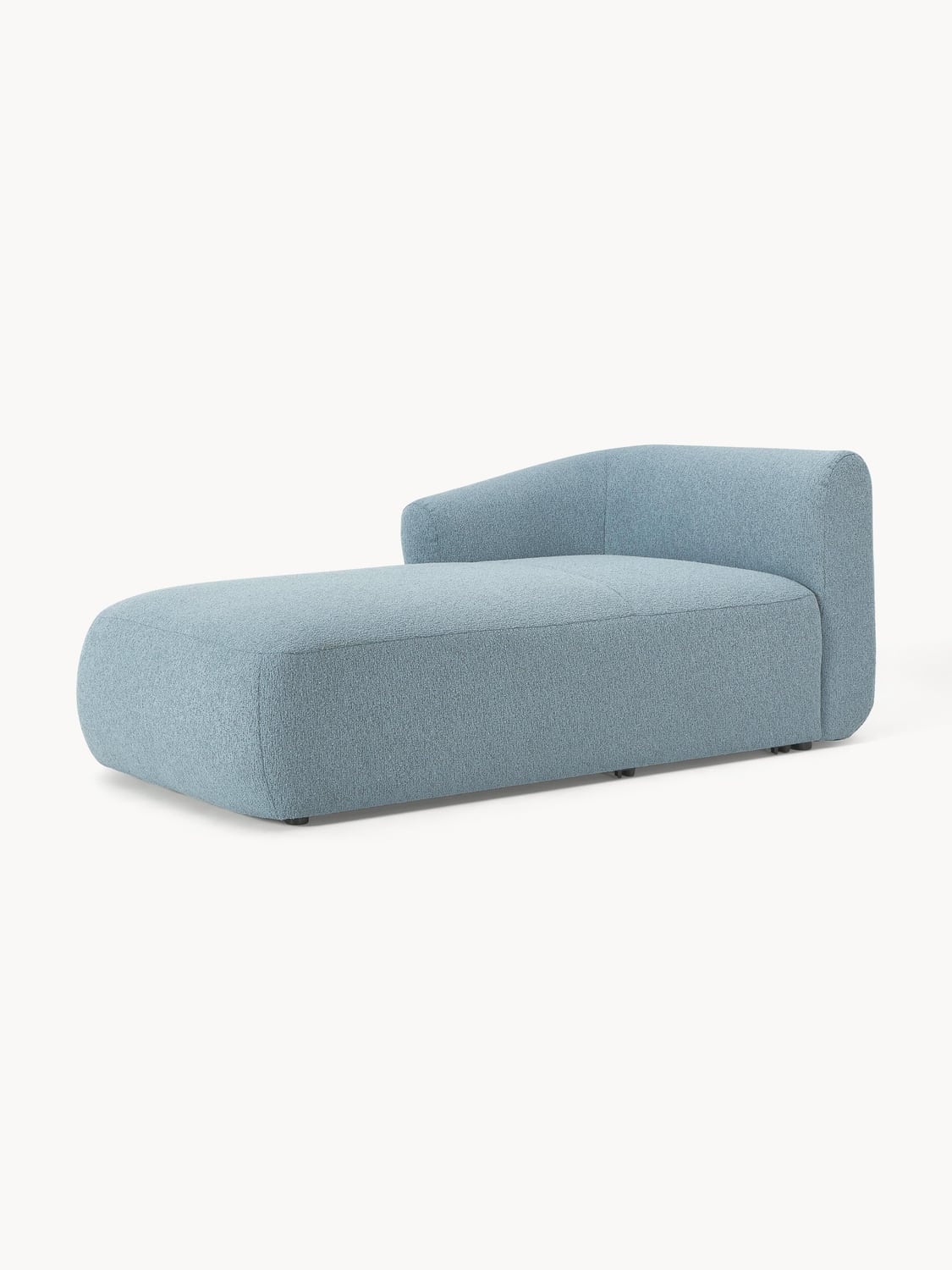 Sofia Bouclé-Chaise-Corner Module — Grey