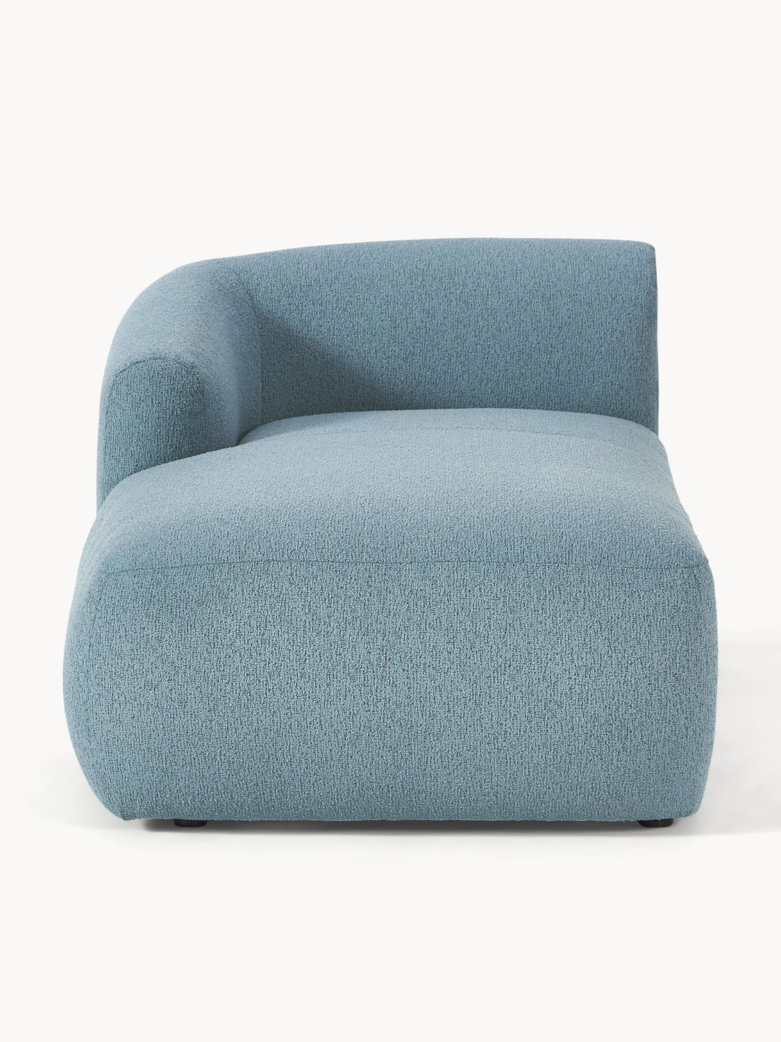 Sofia Bouclé-Chaise-Corner Module — Grey