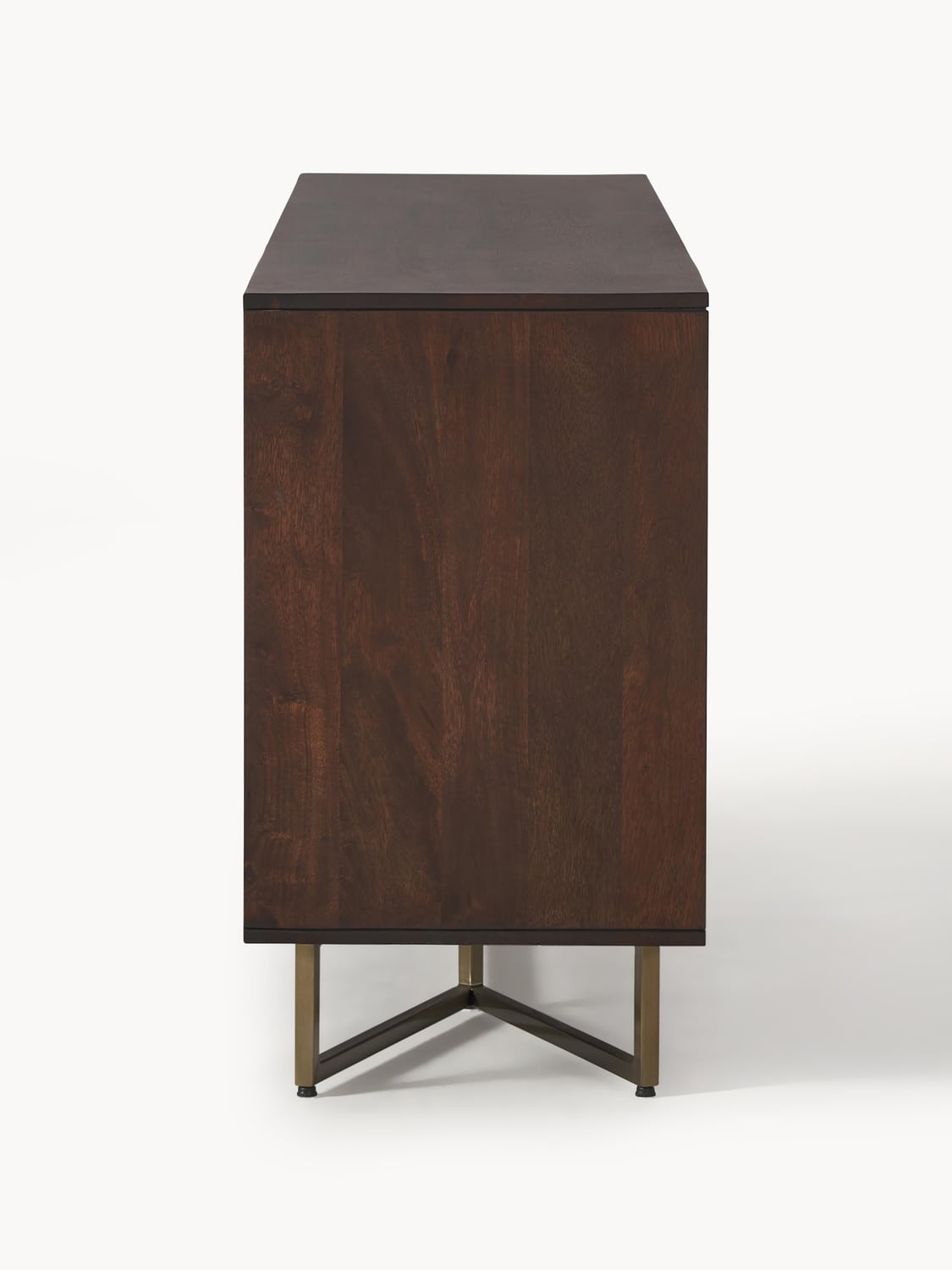 Luca XL-Sideboard in Mango Wood with Herringbone Pattern