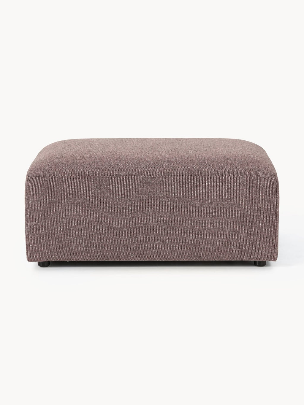 Melva Sofa Ottoman, B 99 x T 72 cm — Slate Grey