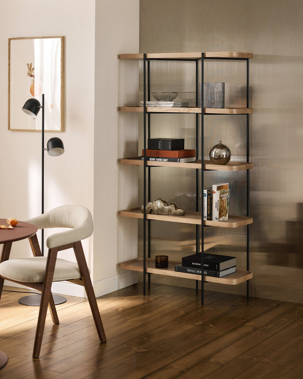 Renee Large Wooden Shelving Unit — Sand Beige