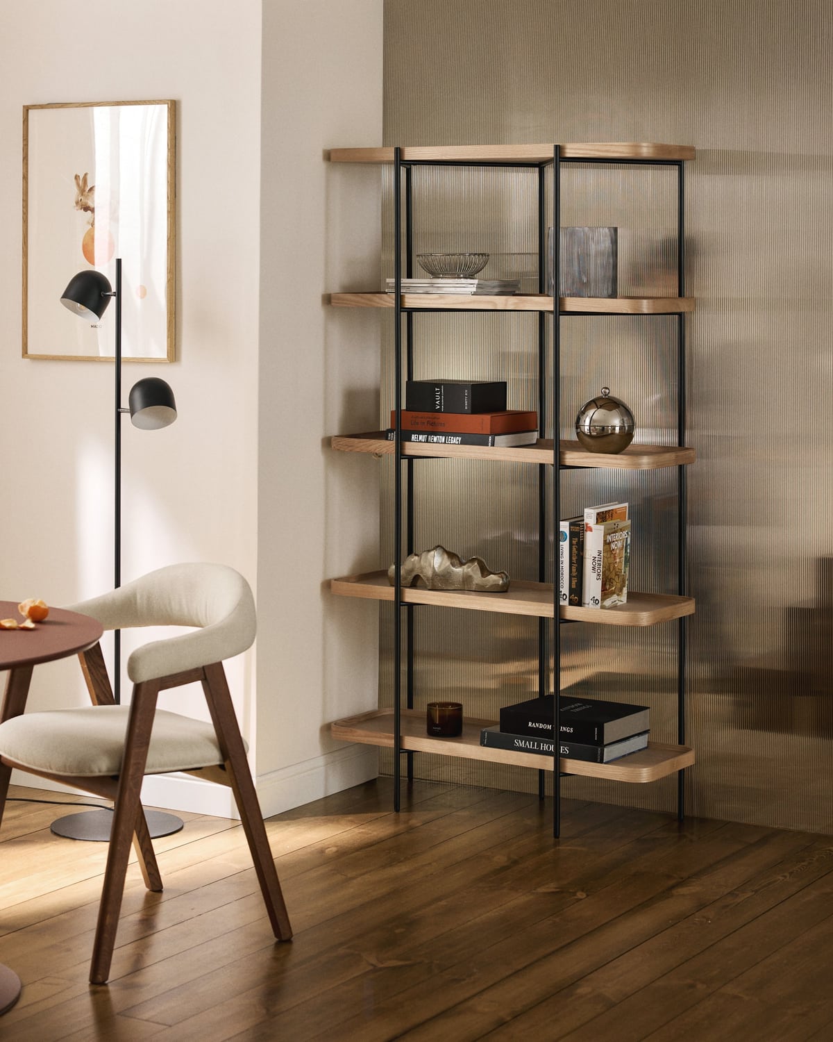 Renee Large Wooden Shelving Unit — Sand Beige