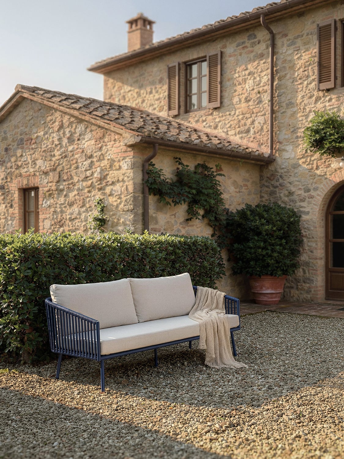 Malo Garden Sofa (3-seater) — Off-White