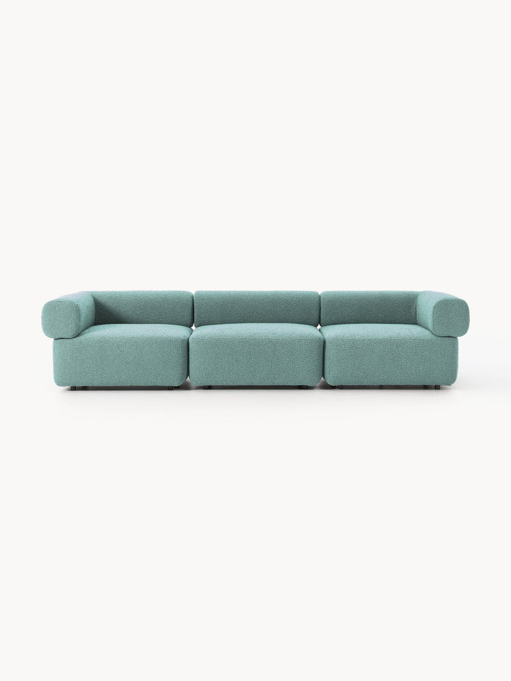 Anton Modular Bouclé Sofa (4-seater) — Grey