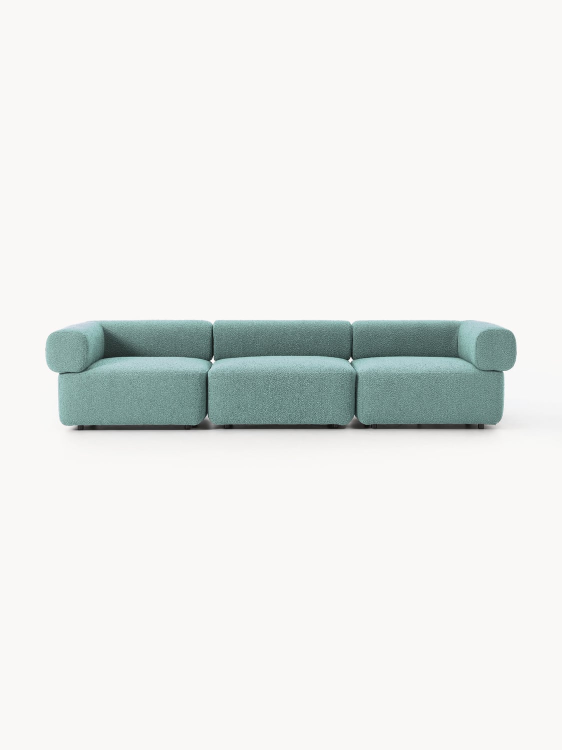 Anton Modular Bouclé Sofa (4-seater) — Grey