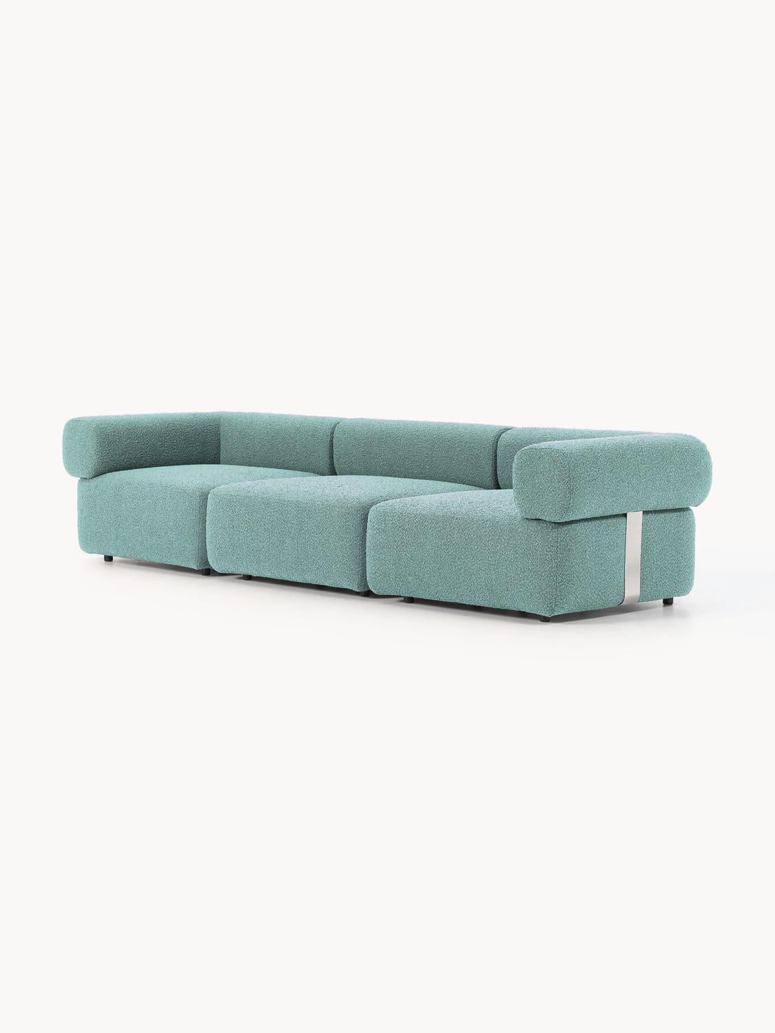 Anton Modular Bouclé Sofa (4-seater) — Grey